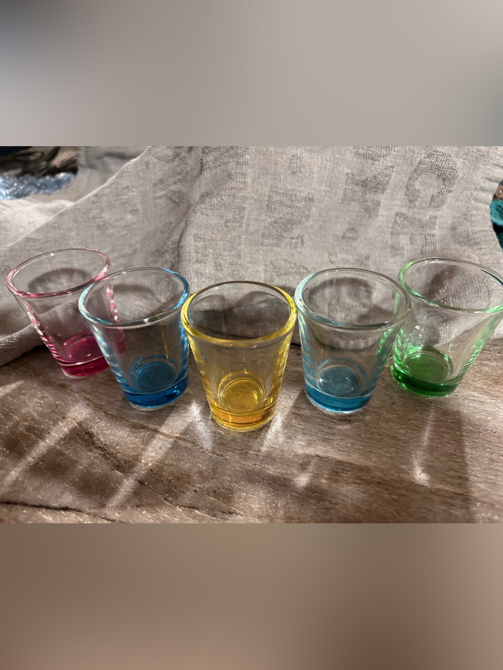 🦄Set of 5 Colorful Shot Glasses